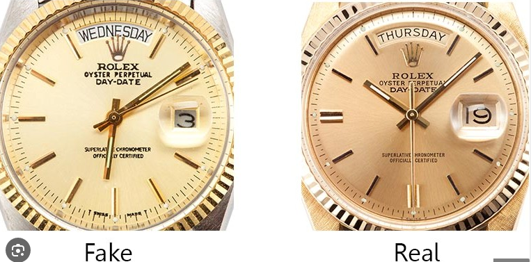 fake VS real Rolex Day-Date